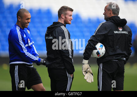 Pays de Galles v d'Irlande - International Friendly - Irlande du Nord Conférence de presse et session de formation - Cardiff City sta... Banque D'Images