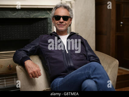 Andrea Bocelli interview - Londres Banque D'Images