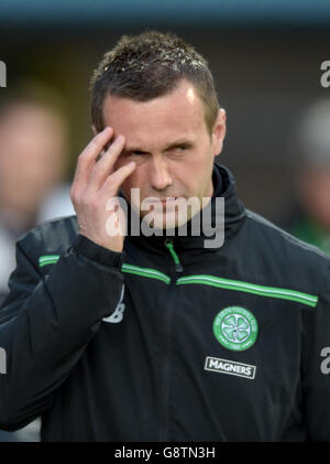 Dundee v Celtic - Ladbrokes Scottish Premiership - Dens Park.Ronny Deila, responsable celtique, lors du match de la première consultation écossaise de Ladbrokes à Dens Park, Dundee. Banque D'Images