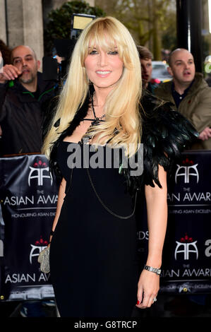 Emma Noble a assisté aux British Asian Awards 2016 au Grosvenor House Hotel, Londres. APPUYEZ SUR ASSOCIATION photo. Date de la photo: Vendredi 8 avril 2016. Le crédit photo devrait se lire comme suit : Ian West/PA Wire Banque D'Images