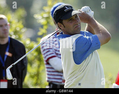 bal en action lors du Seve Trophée contre GB & Ireland au Wynyard Golf Club, Billingham, jeudi 22 septembre 2005. APPUYEZ SUR ASSOCIATION photo. Le crédit photo devrait se lire: Owen Humphreys/PA. Banque D'Images