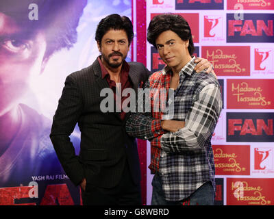 Shah Rukh Khan Madame Tussauds Photocall - Londres Banque D'Images