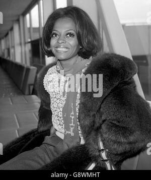 Diana Ross - Heathrow Airport Banque D'Images