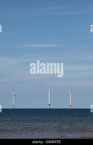 Parc éolien off shore générique, Redcar UK Banque D'Images