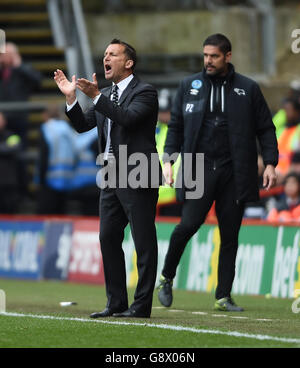 Charlton Athletic v Derby County - Sky Bet Championship - The Valley. Darren Wassall, directeur du comté de Derby Banque D'Images