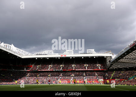 Manchester United / Aston Villa - Barclays Premier League - Old Trafford.Vue générale d'Old Trafford pendant le match Banque D'Images