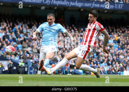 Manchester City v Stoke City - Barclays Premier League - stade Etihad Banque D'Images