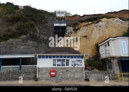 Cliff Bournemouth effondrement Banque D'Images