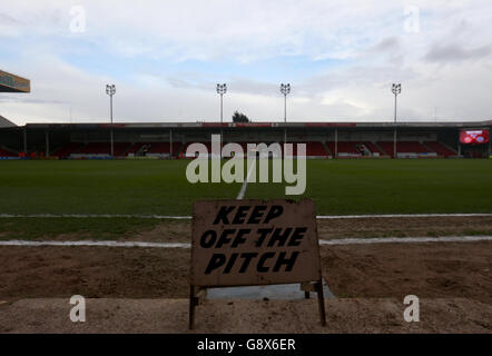 Walsall v Shrewsbury Town - Sky Bet League One - Banks's Stadium. Vue générale du stade Banks Banque D'Images