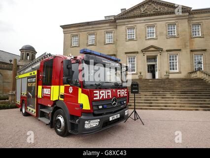 Un nouveau moteur d'incendie à Dumfries House, dans l'East Ayrshire, en Écosse. Banque D'Images