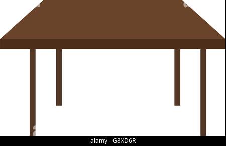 L'icône table carré brun Illustration de Vecteur