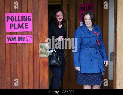 Les élections du Parlement écossais campagne 2016 Banque D'Images