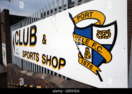 Port Vale v Walsall - Sky Bet la League One - Vale Park Banque D'Images