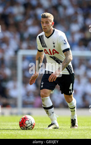 Toby Alderweireld de Tottenham Hotspur pendant le match de la Barclays Premier League à White Hart Lane, Londres. APPUYEZ SUR ASSOCIATION photo. Date de la photo: Dimanche 8 mai 2016. Voir PA Story FOOTBALL Tottenham. Le crédit photo devrait se lire comme suit : Adam Davy/PA Wire. Banque D'Images