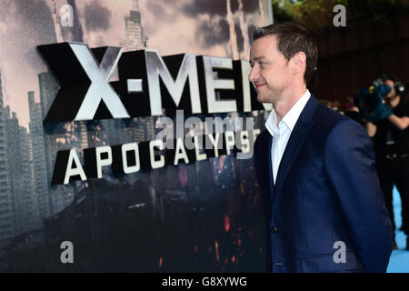 X Men : Apocalypse Ventilateur Global Screening - Londres Banque D'Images