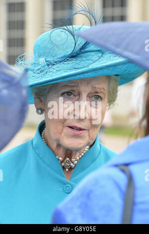 La princesse Alexandra participe à la première fête royale de l'année au palais de Buckingham à Londres. Banque D'Images