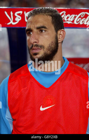 Football - coupe du monde de la FIFA 2006 qualificateur - zone africaine - Groupe 5 - Tunisie / Maroc - Stade du 7 novembre. Kais Godhbane, Tunisie Banque D'Images