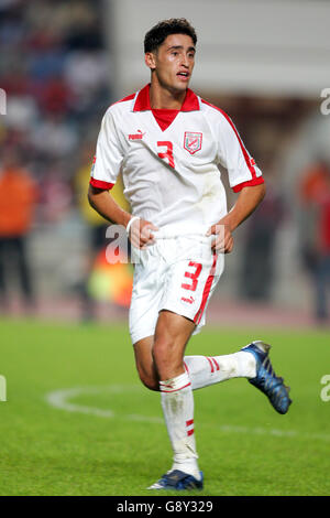 Football - coupe du monde de la FIFA 2006 qualificateur - zone africaine - Groupe 5 - Tunisie / Maroc - Stade du 7 novembre. Karim Hagui, Tunisie Banque D'Images