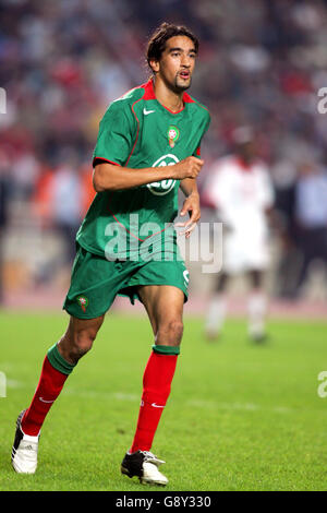 Football - coupe du monde de la FIFA 2006 qualificateur - zone africaine - Groupe 5 - Tunisie / Maroc - Stade du 7 novembre. Youssef Hadji, Maroc Banque D'Images