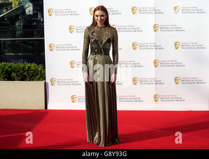 Eleanor Tomlinson assistait aux BAFTA TV Awards 2016 de la House of Fraser au Royal Festival Hall, Southbank, Londres. APPUYEZ SUR ASSOCIATION photo. Date de la photo: Dimanche 8 mai 2016. Voir l'histoire de PA SHOWBIZ BAFTA. Le crédit photo doit être lu : Jonathan Brady/PA Wire Banque D'Images