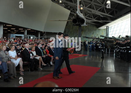 L'Ontario, Ottawa, Canada. 1er juillet 2016. Le premier ministre prononcera une allocution à la cérémonie pour le 100e anniversaire des batailles de la Somme et de Beaumont-Hamel. Credit : imagespic/Alamy Live News Banque D'Images