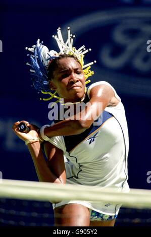 Tennis - Open d'Australie Ford - féminin - Deuxième tour - Venus Williams v Serena Williams - Melbourne Banque D'Images