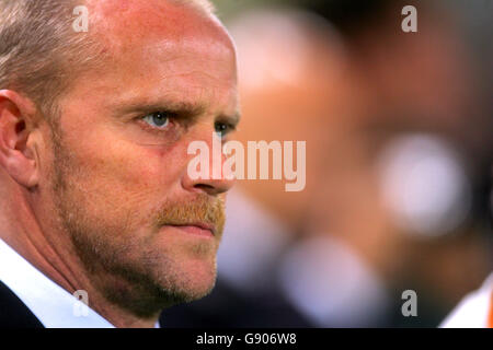 Football - Ligue des champions de l'UEFA - Groupe C - Udinese / Werder Bremen - Stadio Friuli. L'entraîneur de Werder Bremen Thomas Schaaf Banque D'Images