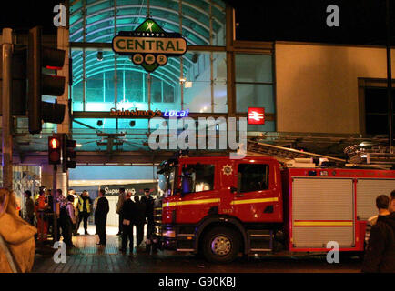 Accident de train - Liverpool Banque D'Images