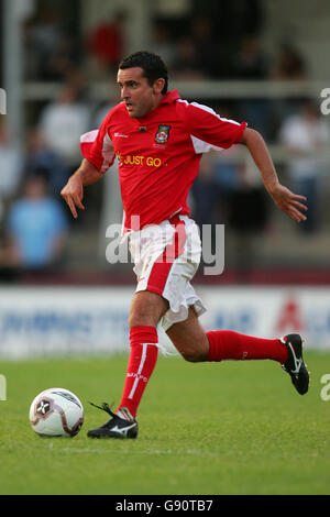 Football - amical - Hereford United contre Wrexham. Alex Smith, Wrexham Banque D'Images