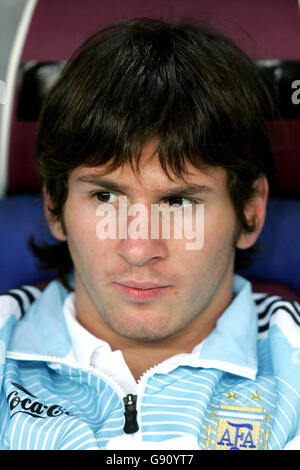 Football - amical - l'Argentine v Angleterre - Stade de Geneve Banque D'Images