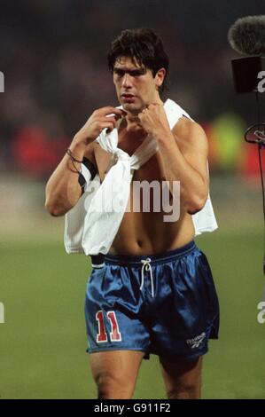 Football - amical - Angleterre / Chili.Marcelo Salas, Chili Banque D'Images