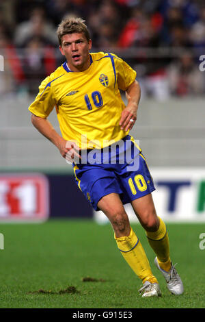 Football - International friendly - Corée du Sud v Suède - Stade de la coupe du monde de Soeul. Marcus Allback, Suède Banque D'Images