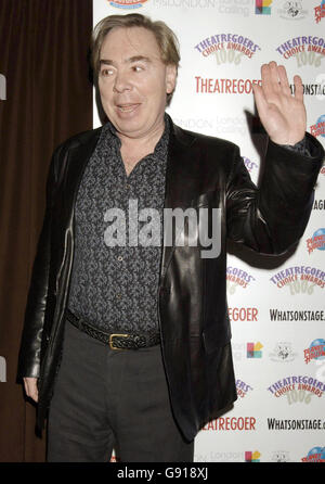 Sir Andrew Lloyd Webber arrive pour les prix du choix des théâtres, qui se tiennent à Planet Hollywood, dans le centre de Londres, le mercredi 30 novembre 2005.APPUYEZ SUR ASSOCIATION photo.Crédit photo devrait lire: Yui Mok / PA Banque D'Images