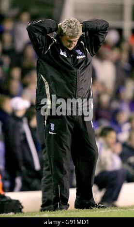 Soccer - FA Barclays Premiership - Birmingham City v West Ham United - St Andrews. Directeur de la ville de Birmingham, Steve Bruce Banque D'Images