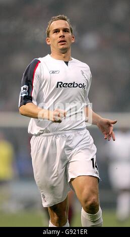 Soccer - FA Barclays Premiership - Bolton Wanderers / Arsenal - Reebok Stadium. Kevin Davies de Bolton Wanderer Banque D'Images