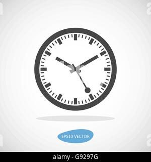 Icône de l'horloge - Isolé Vector Illustration Illustration de Vecteur