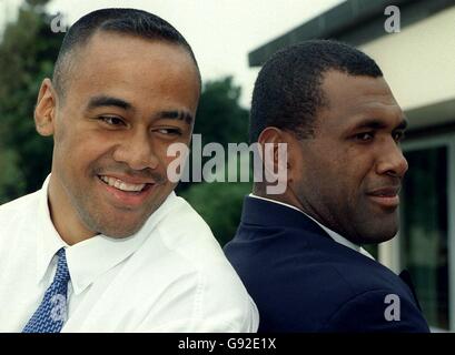 Rugby Union - Annonce de l'équipe de Nouvelle-Zélande 1998 Banque D'Images