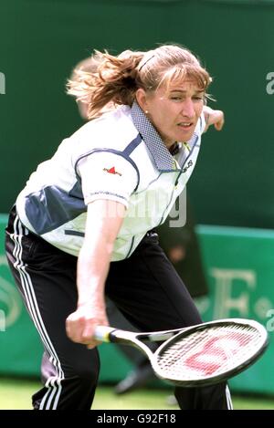 Steffi Graf sur son chemin à une victoire de deux ensemble Sur Kriste Boogert Banque D'Images