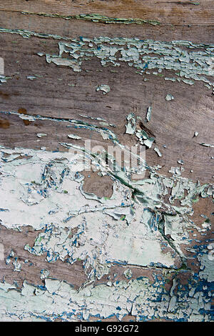 Texture bois avec peinture la couleur est arrachée. Peinture écaillée - texture de fond en bois. Banque D'Images