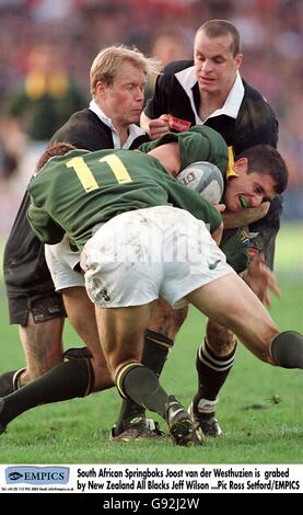 Rugby Union - Tri-Nations - Nouvelle Zélande Afrique du Sud v Banque D'Images