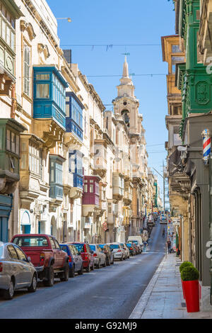 La Valette, Malte - mai 05, 2016:dans les rues et ruelles de la Valette, Malte Banque D'Images