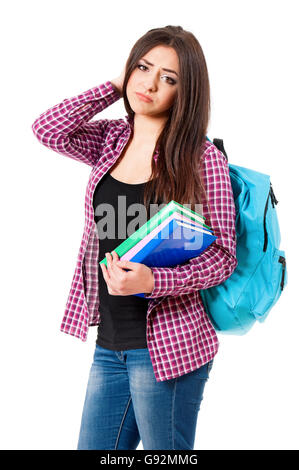 Teenage student girl Banque D'Images