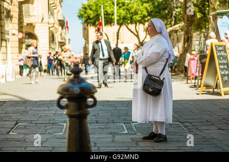 La Valette, Malte - mai 05, 2016:dans les rues et ruelles de la Valette, Malte Banque D'Images