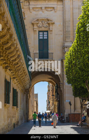 La Valette, Malte - mai 05, 2016:dans les rues et ruelles de la Valette, Malte Banque D'Images