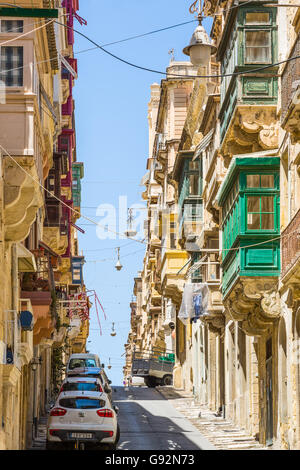 La Valette, Malte - mai 05, 2016:dans les rues et ruelles de la Valette, Malte Banque D'Images