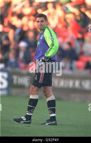 Football - amical - Bray Wanderers contre Charlton Athletic. SASA Ilic, gardien de but de Charlton Athletic Banque D'Images