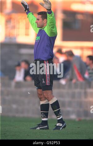 Football - amical - Bray Wanderers contre Charlton Athletic. SASA Ilic, gardien de but de Charlton Athletic Banque D'Images