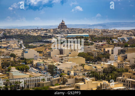 Ir-Rabat, Victoria, Ghawdex - capitale de l'île maltaise de Gozo, îles de la mer Méditerranée Banque D'Images