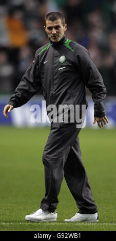 Celtic New Signing Roy Keane avant leur match de la Bank of Scotland Premier League écossaise contre Livingstone à Celtic Park, Glasgow, le lundi 26 décembre 2005. L'ancien milieu de terrain de Manchester United a été accueilli par une ovation debout lorsqu'il est apparu sur le terrain. APPUYEZ SUR ASSOCIATION photo. Le crédit photo devrait se lire comme suit : Andrew Milligan/PA Banque D'Images