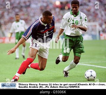 Football - Coupe du Monde France 98 - Groupe C - France / Arabie Saoudite Banque D'Images